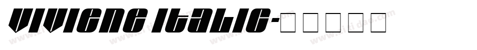 Viviene Italic字体转换